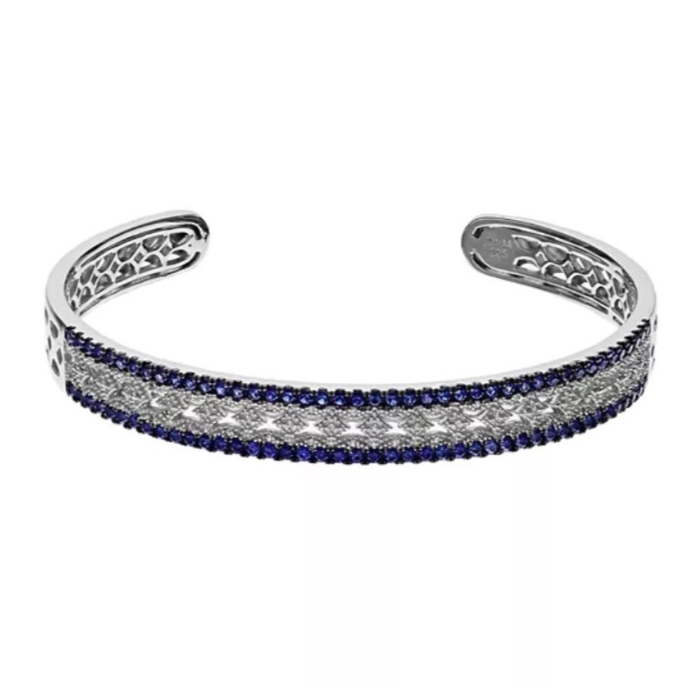 Kohl’s Sterling Silver Blue Sapphire Cuff Bracelet